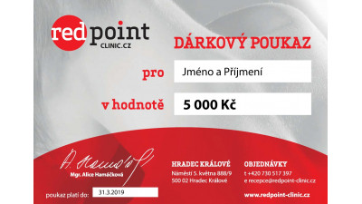 Dárkový poukaz 5 000 Kč